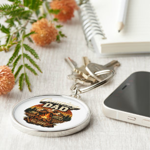 Camping Dad Est. 2026 Personalised keychain