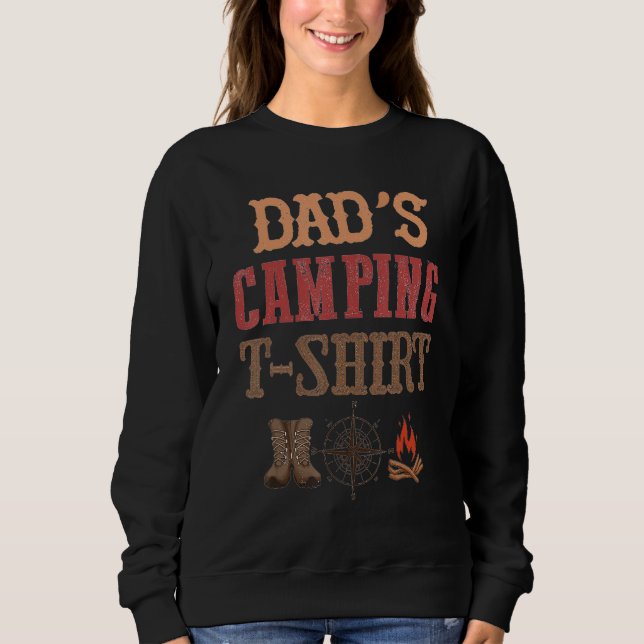 Camping Dad Father's Day Funny Hiking Adventure Fi Sweatshirt (Front)