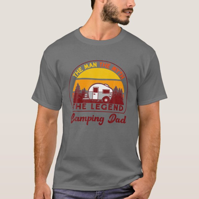 Camping Dad Motorhome Gift Caravan Camper Dad T-Shirt (Front)