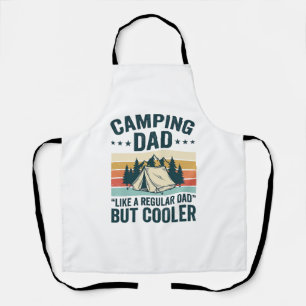 Camping Dad Vintage Retro Outdoor Vector Shirt Des Apron