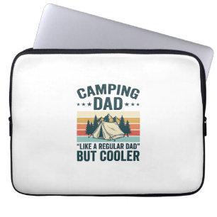 Camping Dad Vintage Retro Outdoor Vector Shirt Des Laptop Sleeve
