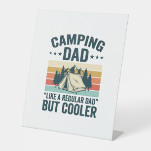 Camping Dad Vintage Retro Outdoor Vector Shirt Des Pedestal Sign