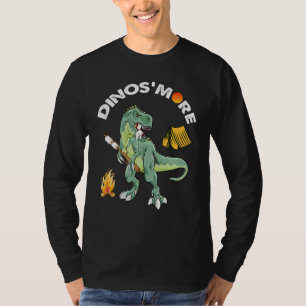 Camping Dinosaur Campfire Dinos'more Camp Smore Di T-Shirt