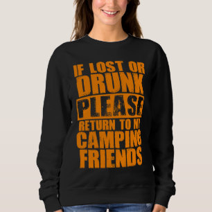Camping Drinking  Cute Camp Beer  Men Women  1 Sweatshirt