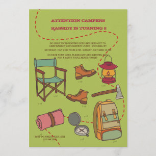 Camping Elements Invitation