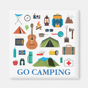 Camping Equipment Magnet