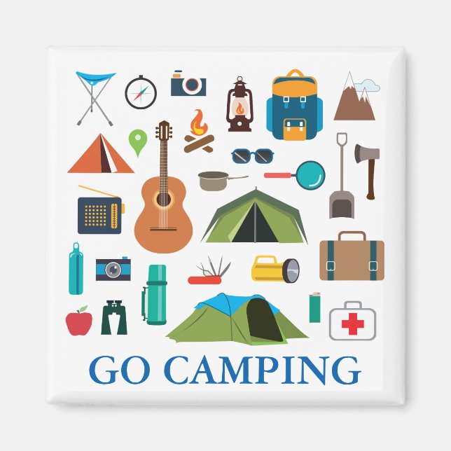 Camping Equipment Magnet (Front)