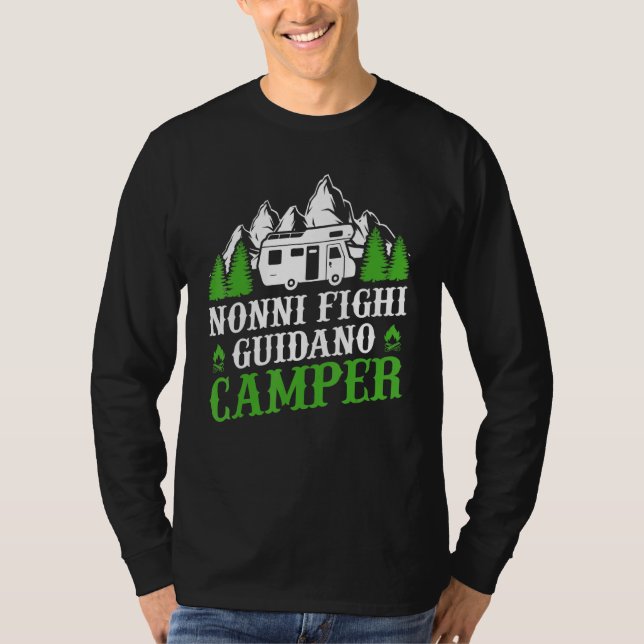 Camping Fanny Grandparents Driving Camping T-Shirt (Front)