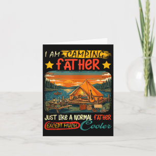 Camping father definition much cooler father's day card