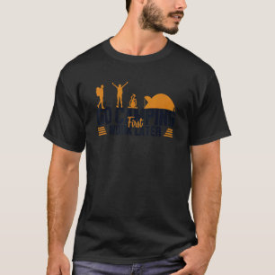 Camping First Work Later Glamping Backpacking Camp T-Shirt