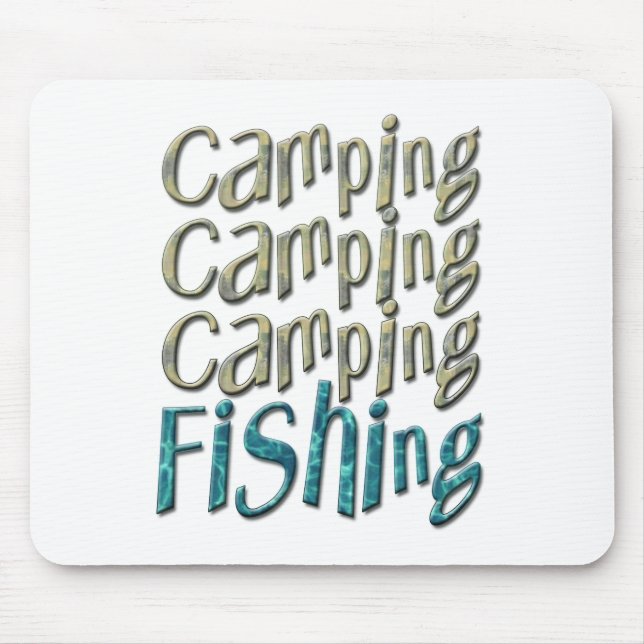 Camping Fishing Mouse Pad (Front)