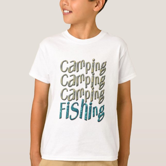 Camping Fishing T-Shirt (Front)