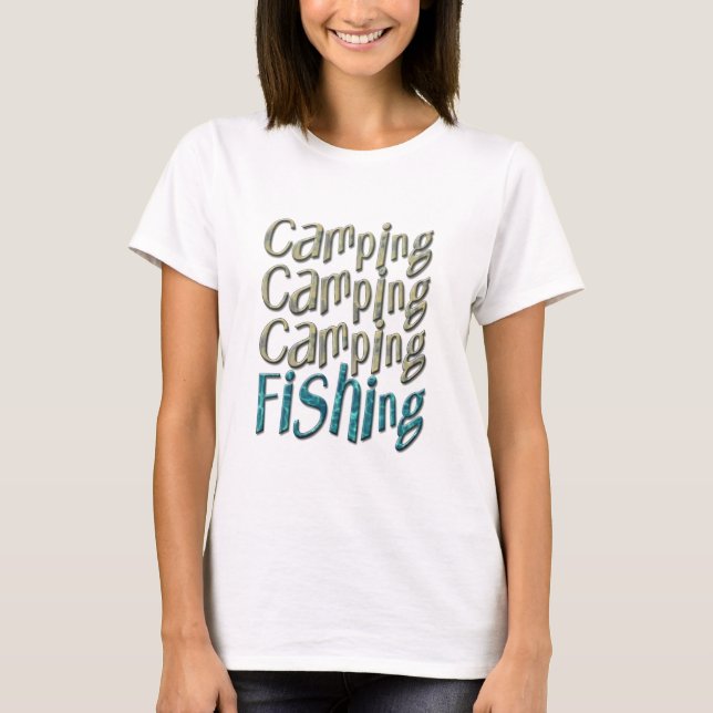 Camping Fishing T-Shirt (Front)