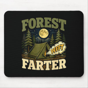 Camping forest farter tent humour mouse pad