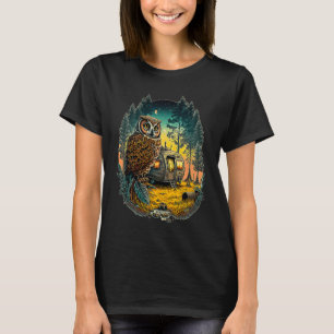 Camping Forest Holiday WoMo Caravan Nature Tent Sc T-Shirt