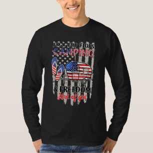 Camping Freedom Kind Of Girl Im A Flip Flops Campi T-Shirt