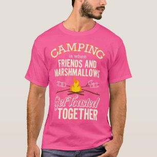Camping Friends And Marshmallows Toasted Bonfire T-Shirt