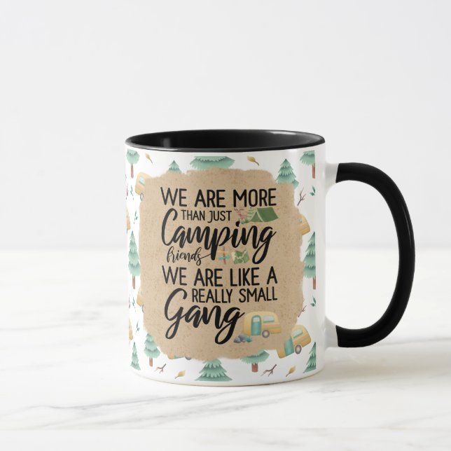 Camping Friends Small Gang Coffee Mug (Right)