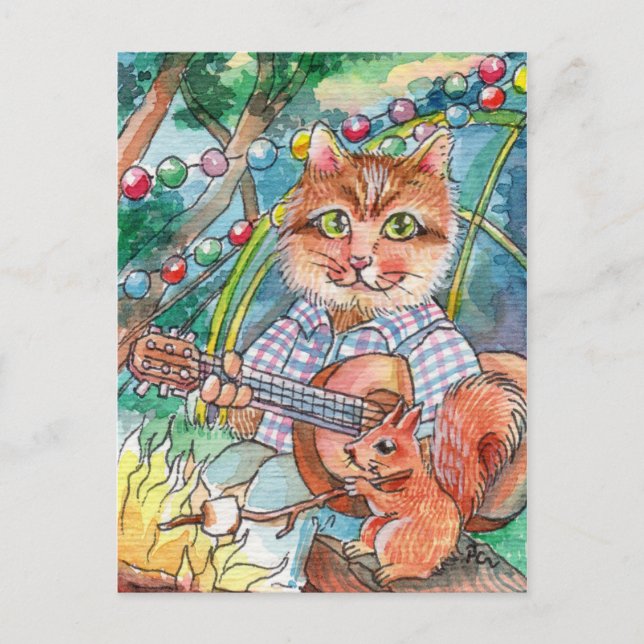 Camping Fun Postcard (Front)