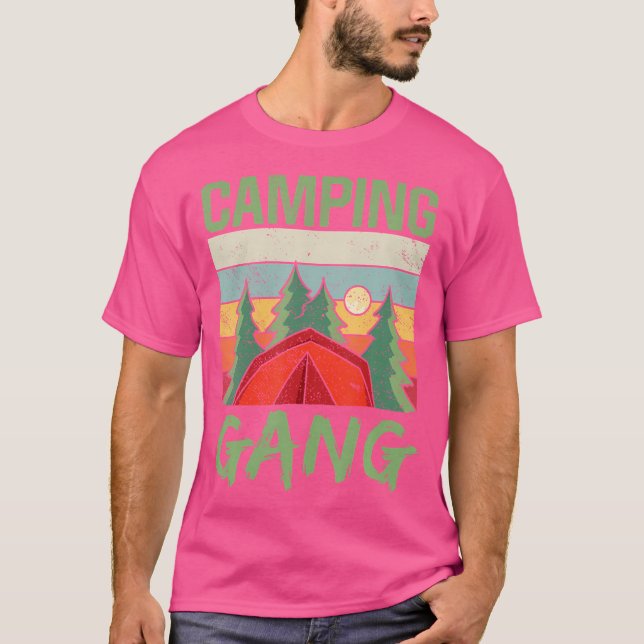Camping Gang Camp Camper Campsite Campfire T-Shirt (Front)