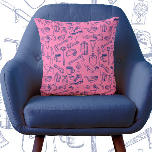 Camping Gear Pattern Cushion