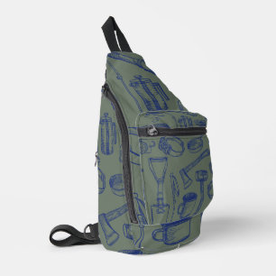 Camping Gear Print Cut Sew Bag