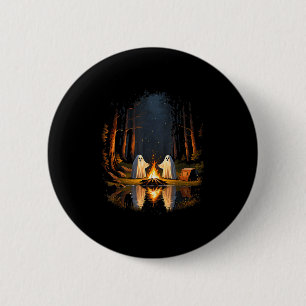 Camping Ghost Campfire Halloween Costume 6 Cm Round Badge