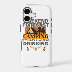 Camping Gift Weekend Camping 100% Chance of Drinki