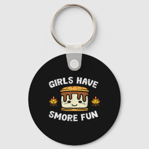 Camping Girls Have Smore Fun Camper Girls Kids Tod Key Ring