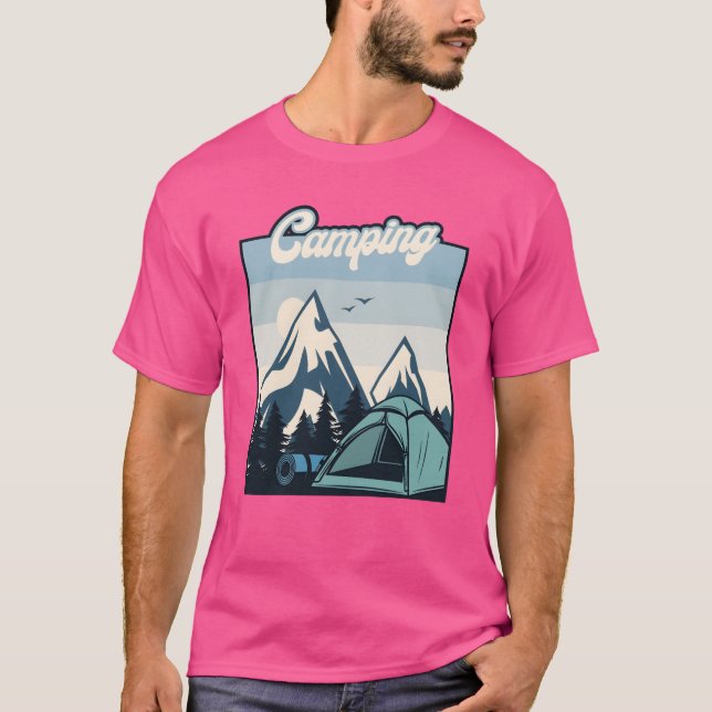 Camping Glamping Backpacking Campgrounds Camper vi T-Shirt (Front)