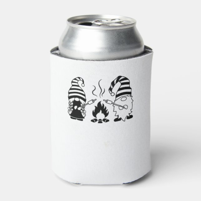 Camping Gnomes   Can Cooler (Can Front)