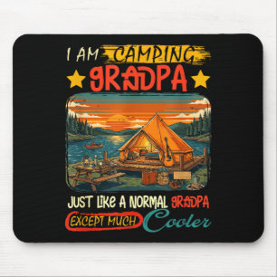 Camping grandpa definition much cooler father's mouse pad