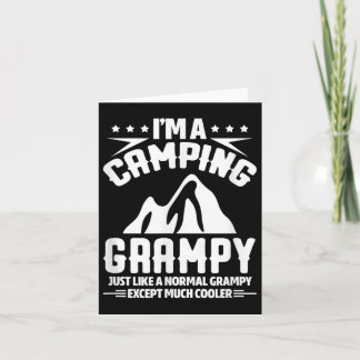 Camping Grandpa Funny Im A Camping Grampy Fathers  Card