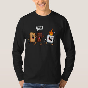 Camping Group Hug Smores Marshmallow & Campfire Hu T-Shirt