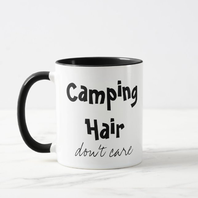Camping Hair Don’t Care Mug 2 sided (Left)