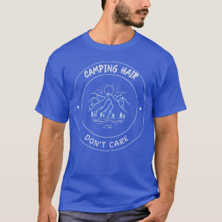 Camping hair dont care Funny Camping boy T-Shirt