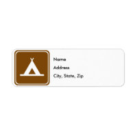 Camping Highway Sign