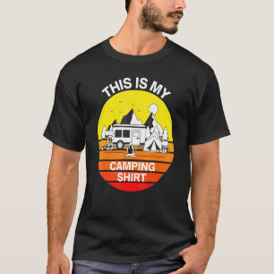 Camping Hiking Fishing Camping Outdoors Bonfire T-Shirt
