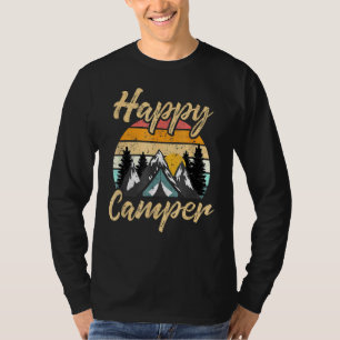Camping Hiking Present Happy Camper T-Shirt