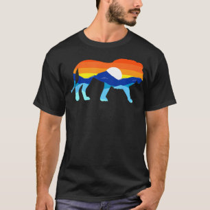 Camping Hiking Retro Mountains Outdoors Camp Lion T-Shirt