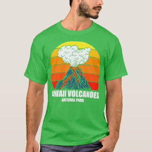 Camping Hiking Retro Vintage Hawaii Volcanoes Nati T-Shirt