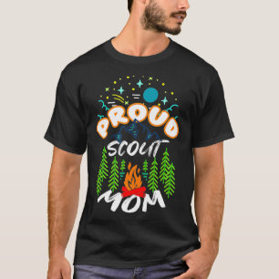 Camping Hiking SCOUTING Proud Scout Mum T-Shirt