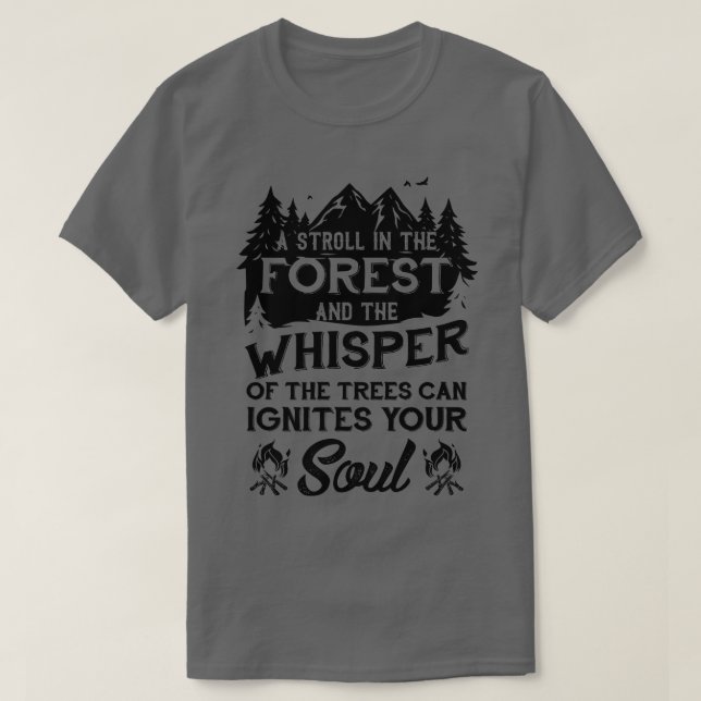 Camping Hiking T-Shirt (Design Front)