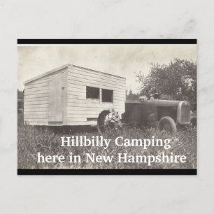 Camping Hillbilly style,  Postcard