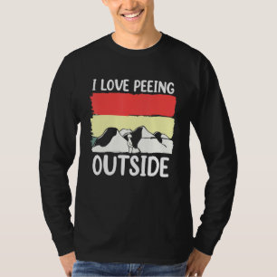 Camping I Love Peeing Outside Outdoors T-Shirt