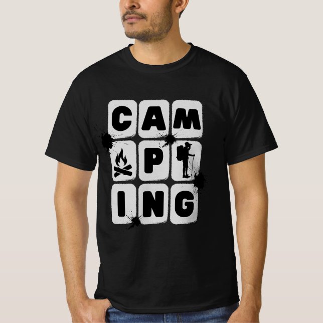 Camping Idea , funny camping,Camping Crew T-Shirt (Front)