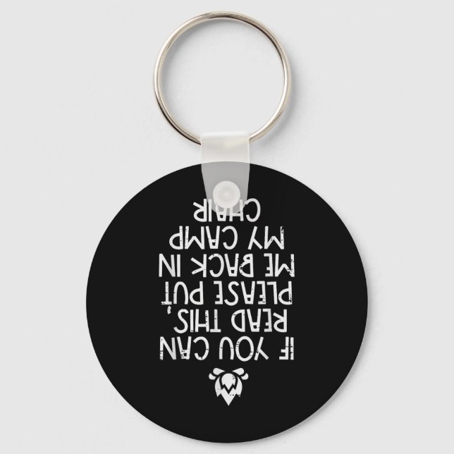 Camping If You Can Read This Funny Camper Men Wome Key Ring (Front)