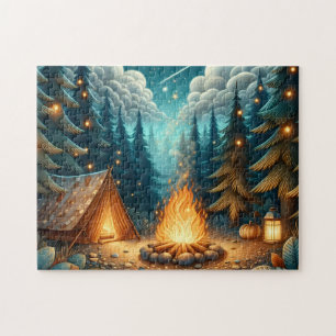 Camping in Forest Jigsaw Puzzle
