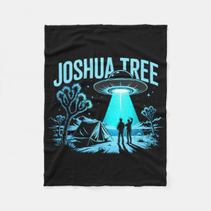 Camping In Joshua Tree  Fleece Blanket