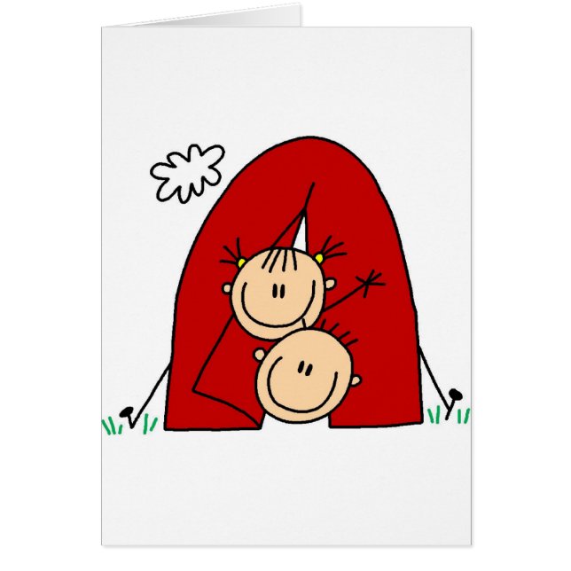 Camping In Tent Card (Front)